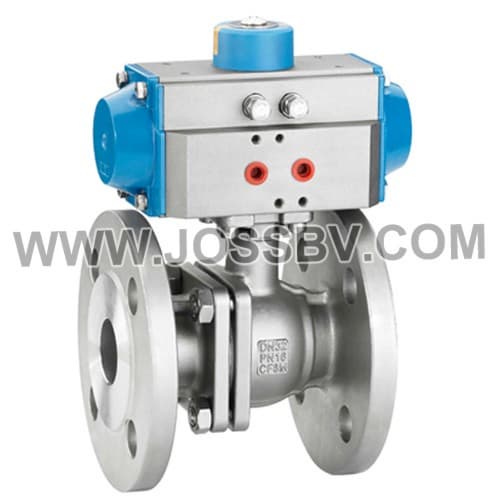 2PCS Ball Valve Flanged End With Direct Mounting Pad DIN PN16_PN40
